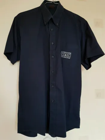 Chemise bleue marine Cabanes et Compagnie