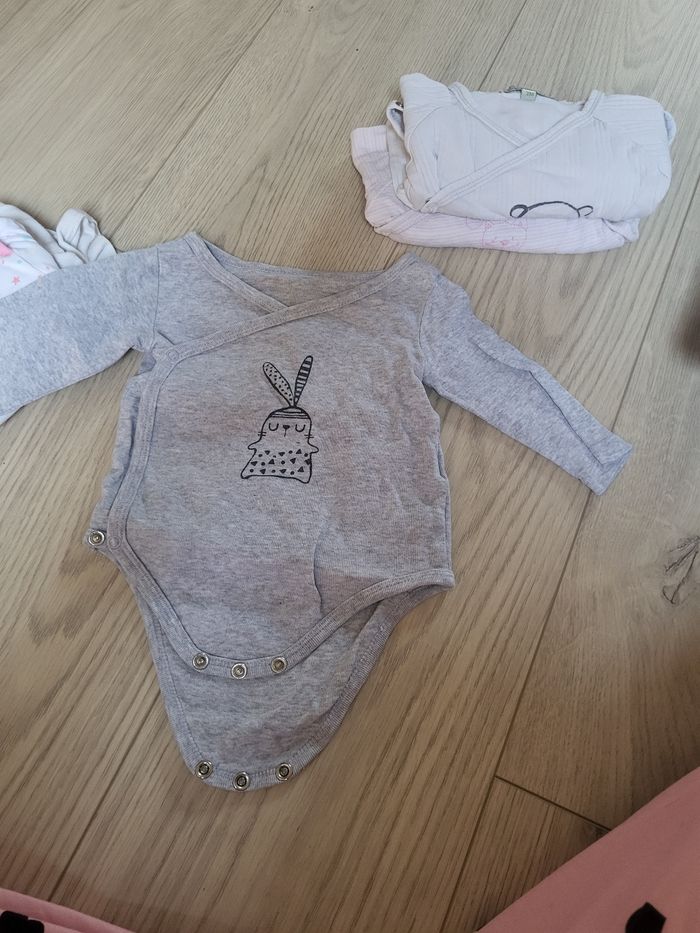 Lots de 5 bodys bébé fille - photo numéro 6