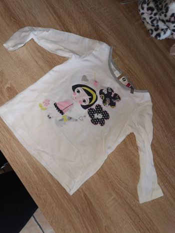 Tee shirt manche longue 9mois fille