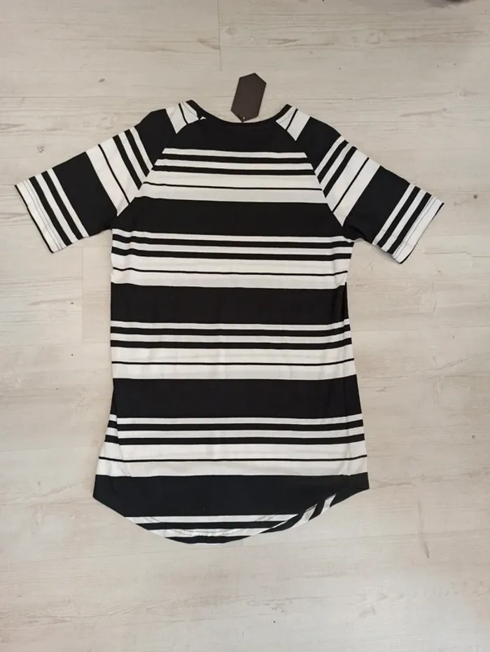 Tee shirt noir marinière homme xl uni - photo numéro 3