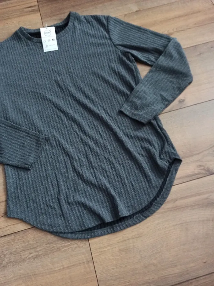 Pull assez fin homme manches longues gris xl - photo numéro 3