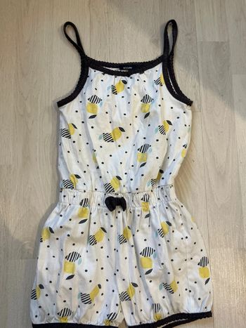 Combishort combinaison citrons 🍋 été fille 3 ans