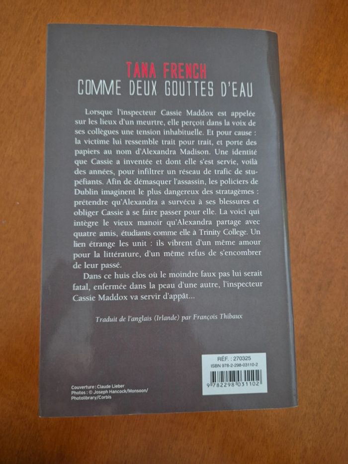 Livre comme deux gouttes d eau - photo numéro 2