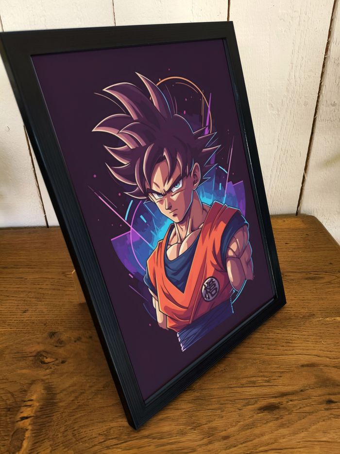 Affiche A4 manga guerrier – déco chambre ado / gamer - photo numéro 2