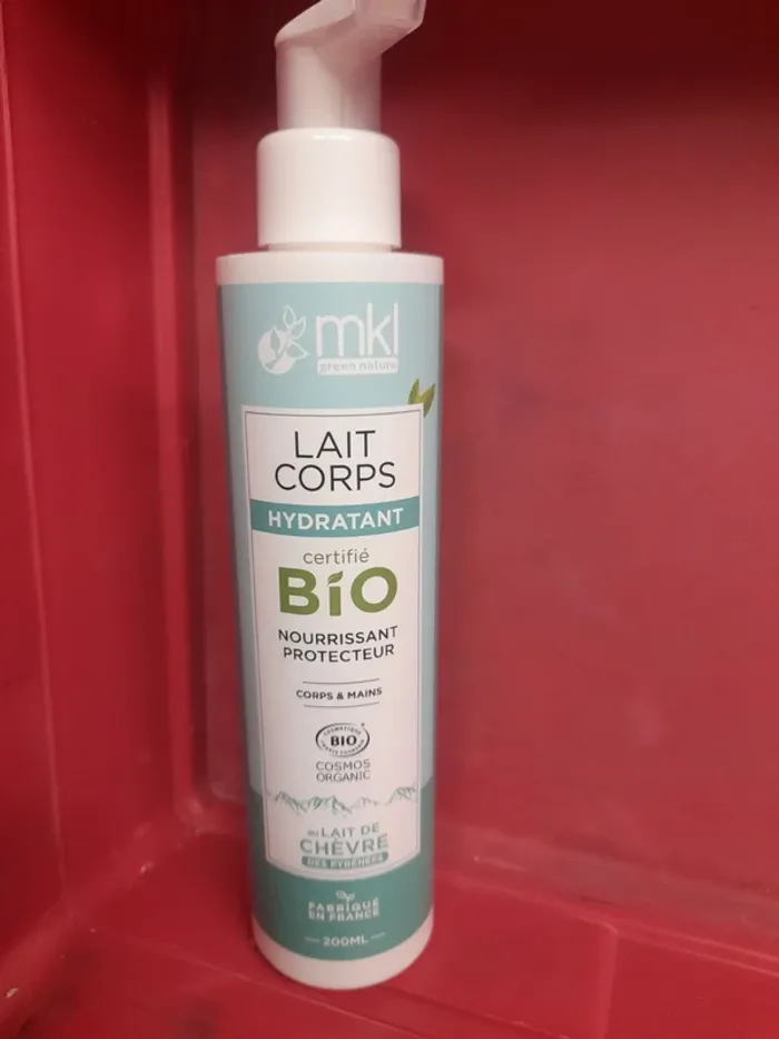 Lait hydratant corps bio