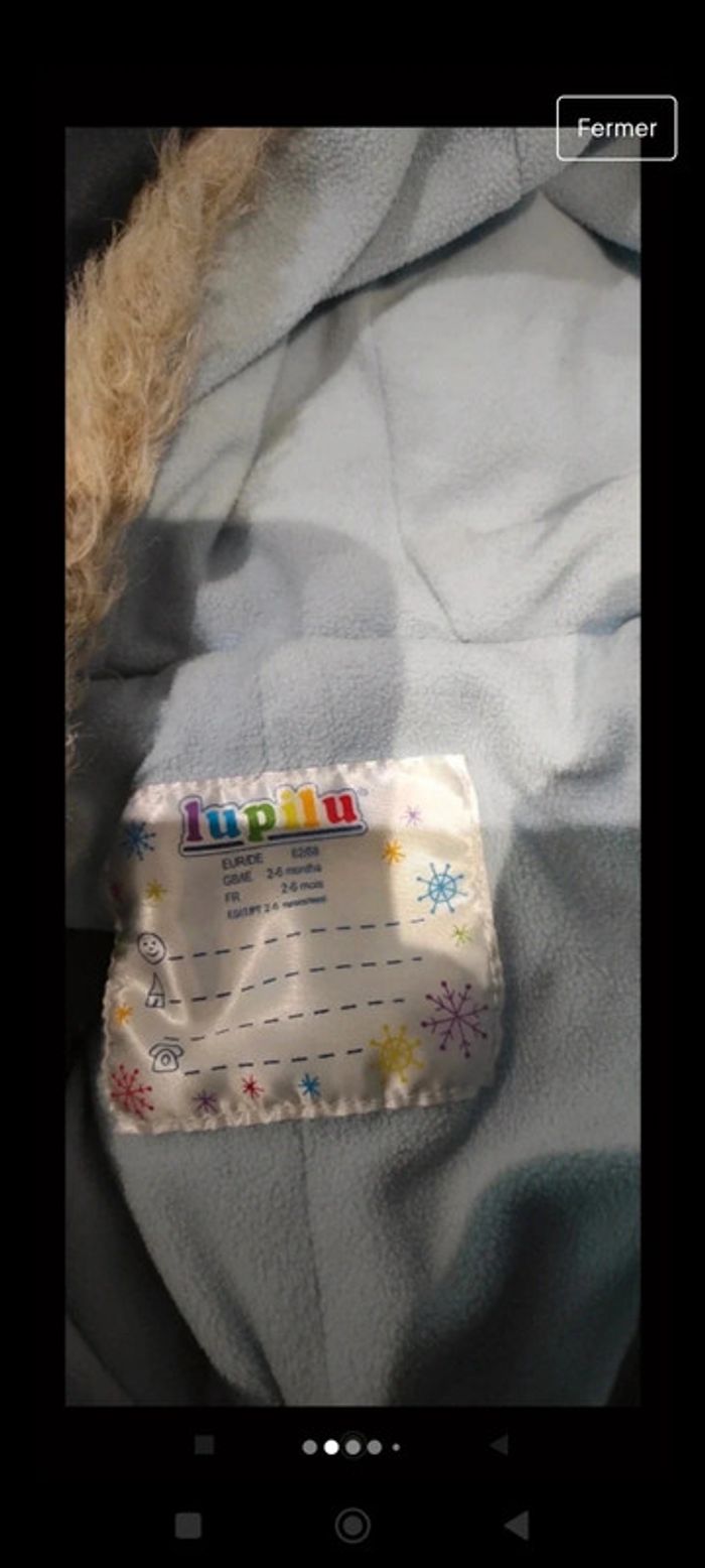 Combinaison hiver 2-6 mois 62-68 cm - photo numéro 2