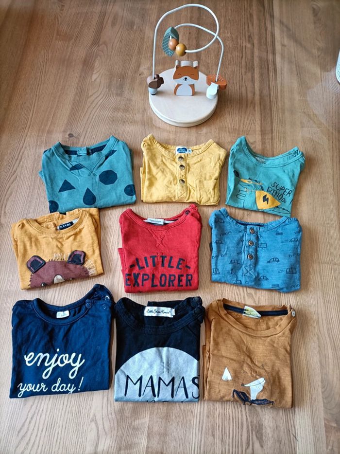 Tee-shirts manches longues bébé garçon 3 mois