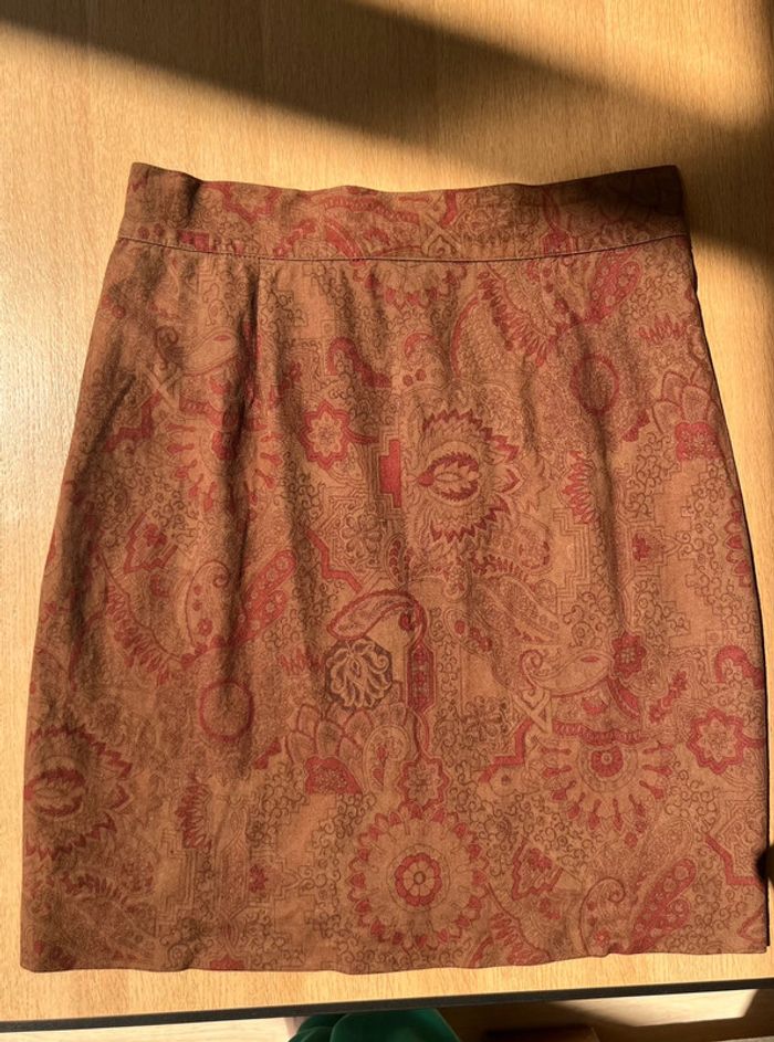 Mini jupe crayon - vintage skirt 70's/ folk inspired - photo numéro 8