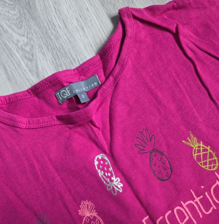 🌸 T-shirt avec motif neuf 12 ans 🌸 - photo numéro 4