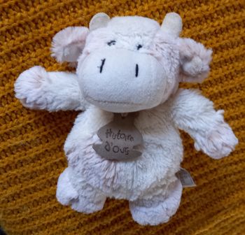 Doudou peluche vache boule Z'Animoos - Histoire d ours