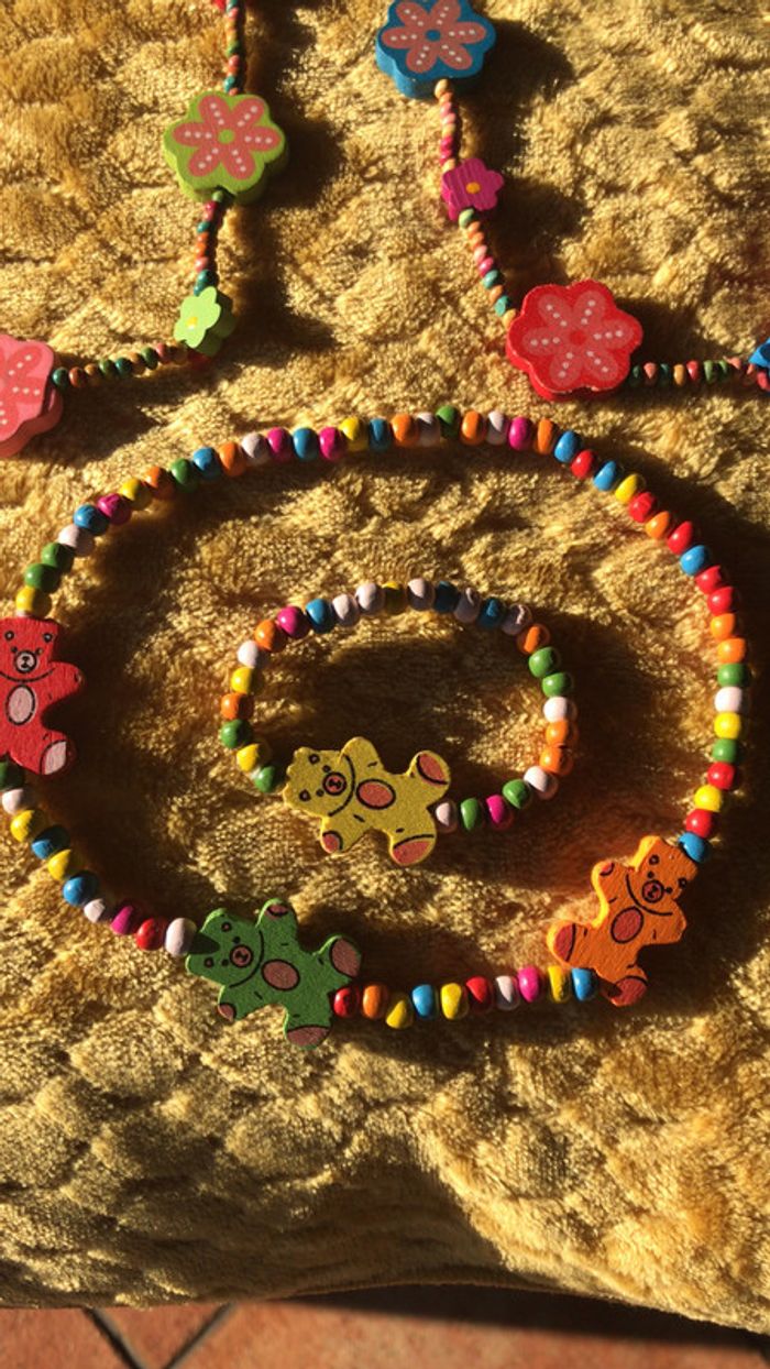 Lot Collier en bois - photo numéro 2