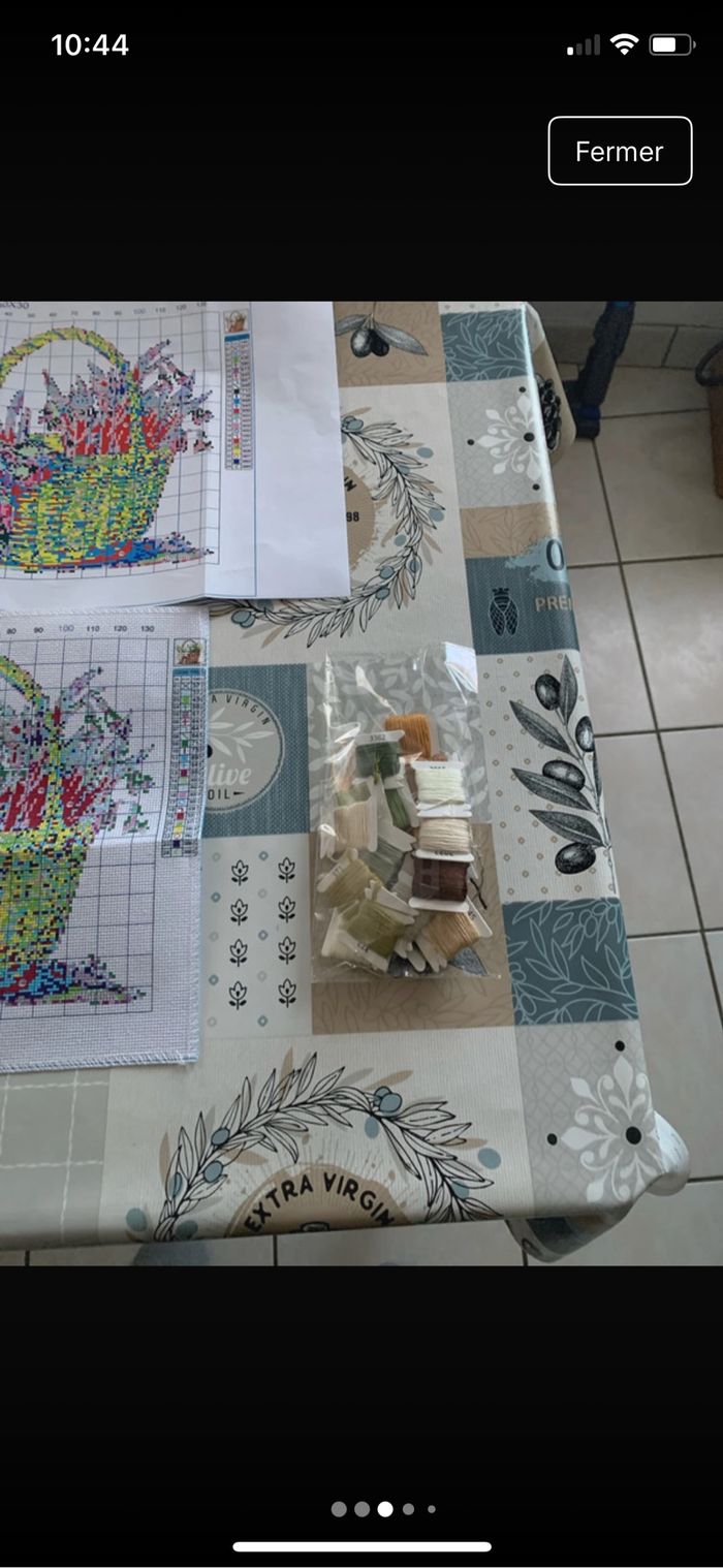 Kit complet de broderie au point de croix - Neuf - photo numéro 3