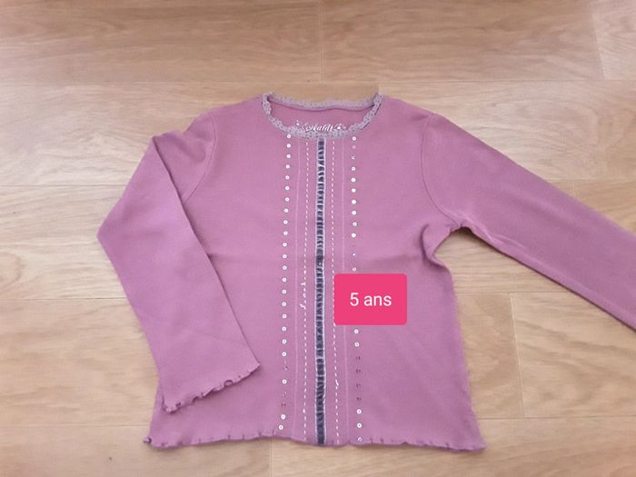 đź”® Tee Shirt avec Strass en 5 ans OKAIDI đź”®