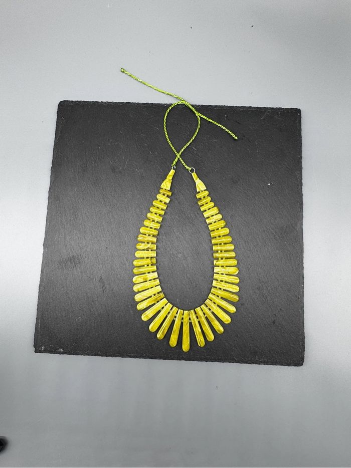 Collier vintage en pierre naturelle jade (shahmaqsood) - photo numéro 3