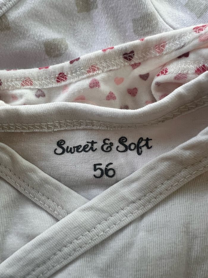 Lot de 7 bodies sweet soft/ baby Très bon état  Taille 1 mois - photo numéro 6