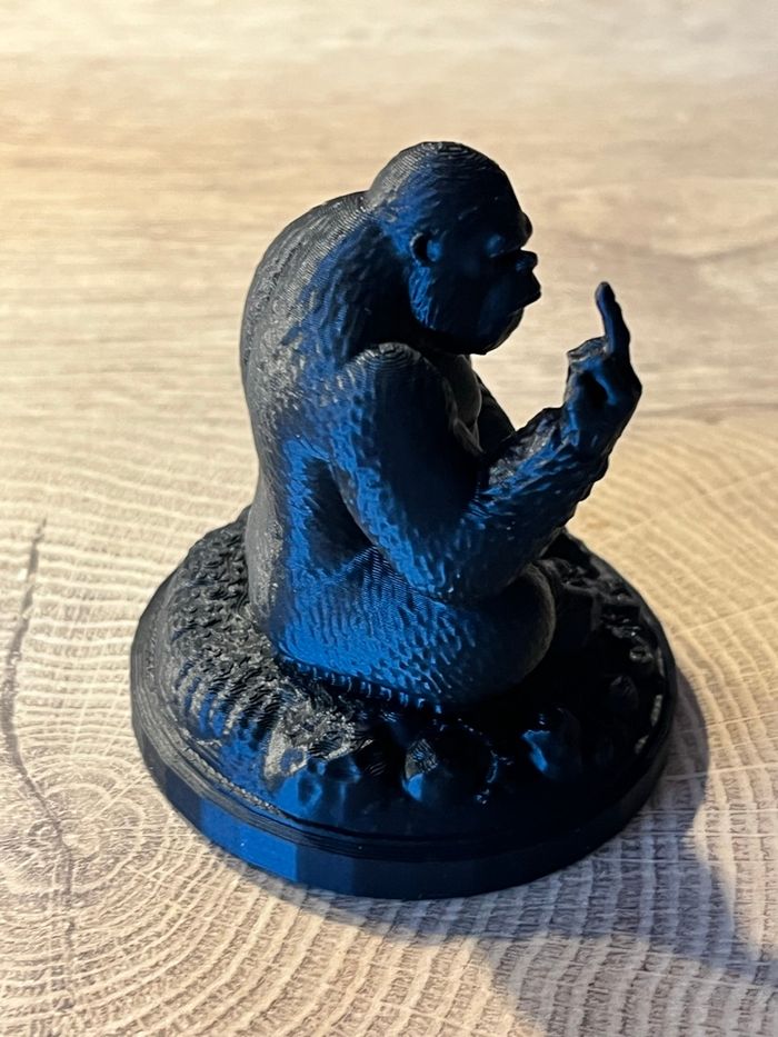 🦍 Figurine Gorille Noir Assis – Modèle original - photo numéro 5