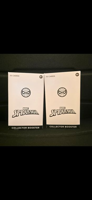 Lot of 2 Sleeved Collector Boosters Spider-Man Magic The Gathering English