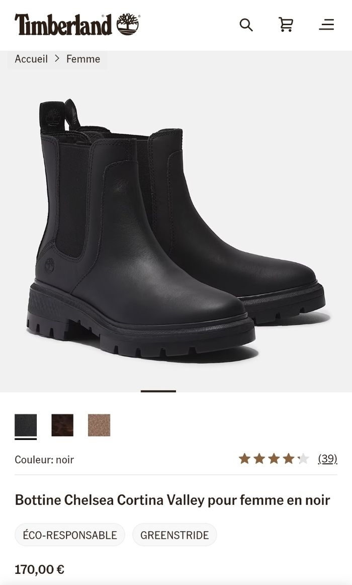 Timberland Cortica Valley Mid Chelsea Boot – Jet Black 🖤 - photo numéro 6