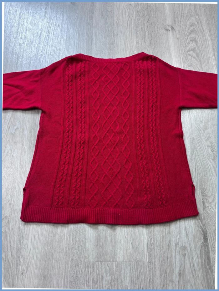 Pull femme torsadé Chaps Rouge Taille L - photo numéro 3
