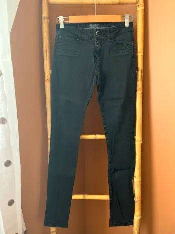 Jean droit noir taille haute Bonobo