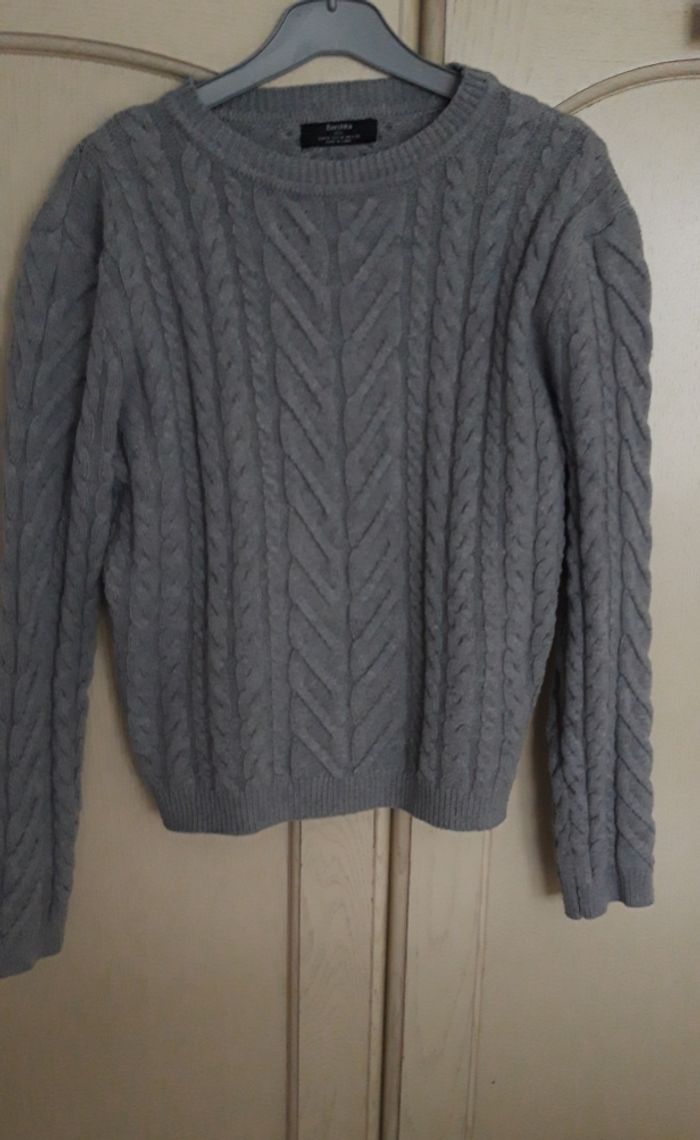 Pull  chaud gris