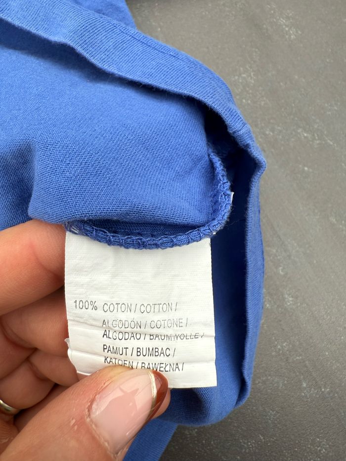 Tee-shirt manches longues bleu - photo numéro 5