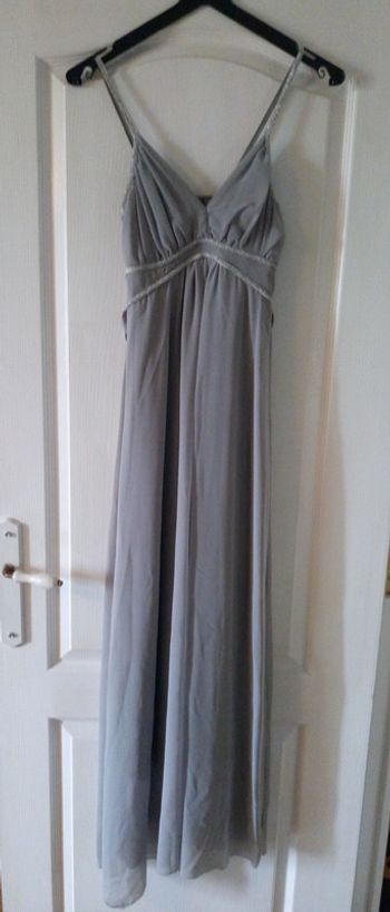 robe longue grise taille 38 / 40