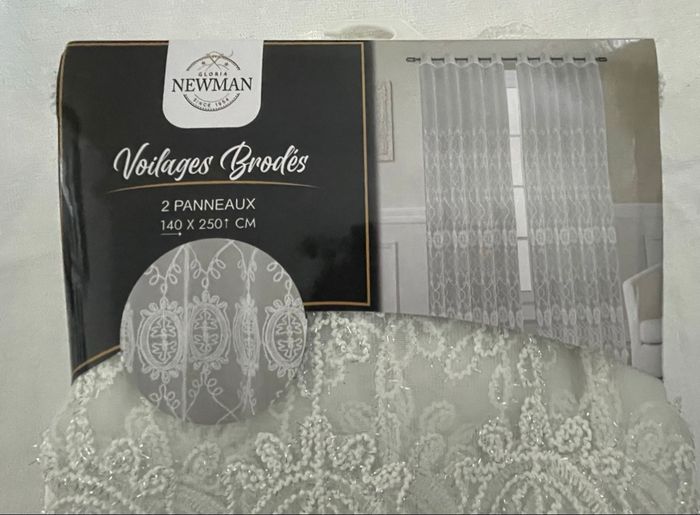 Rideaux voilages brodées - photo numéro 8