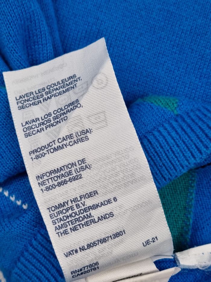 Pull col V à losanges Tommy Hilfiger L Femmes - photo numéro 8