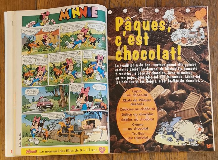 Ancien journal de mickey N°2496 avec 1 plateau de jeu 2000 vintage - photo numéro 7