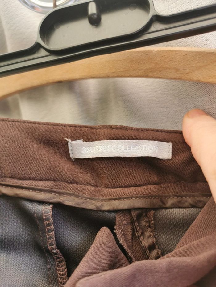 Short les 3 suisses polyester t 38 chocolat - photo numéro 2