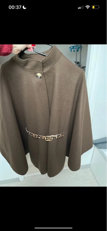 Cape longue marron taille unique