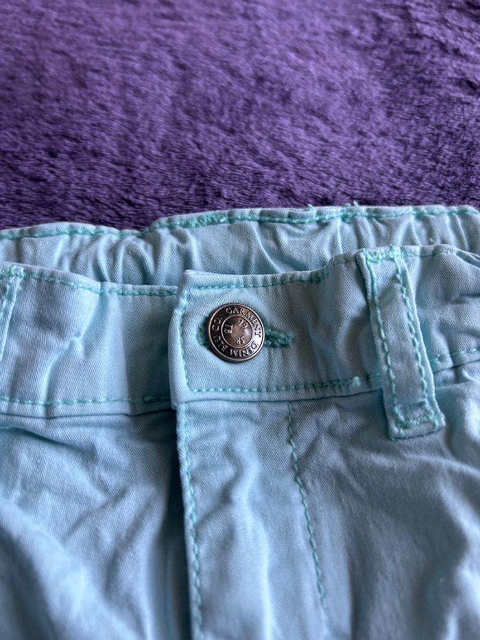 Bermuda en coton turquoise my chicco taille 4 ans - photo numéro 2