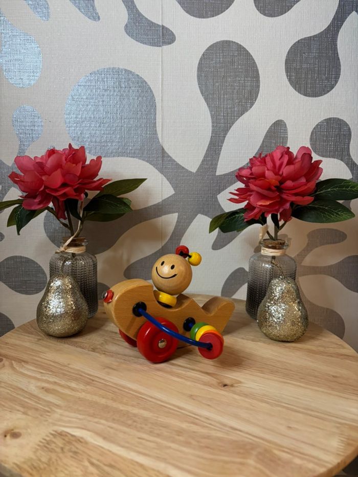 🌺Petit boulier avion en bois / jeu en bois premier âge🌺