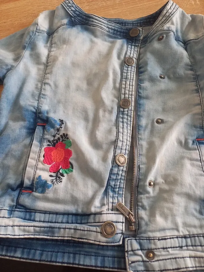 Blouson en jeans fille 10 ans - photo numéro 8