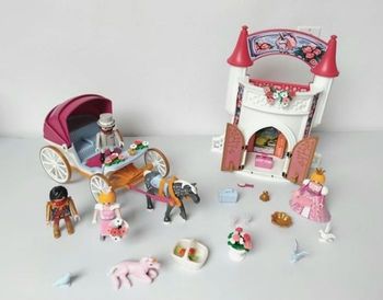 PLAYMOBIL Château Princesse Calèche Licorne Lot 🩷