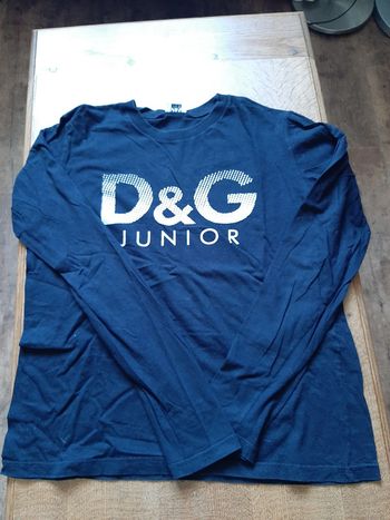 tee shirt coton fin manches longues Dolce Gabbana