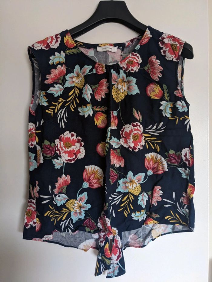 Haut manche courte à fleurs Promod - photo numéro 2