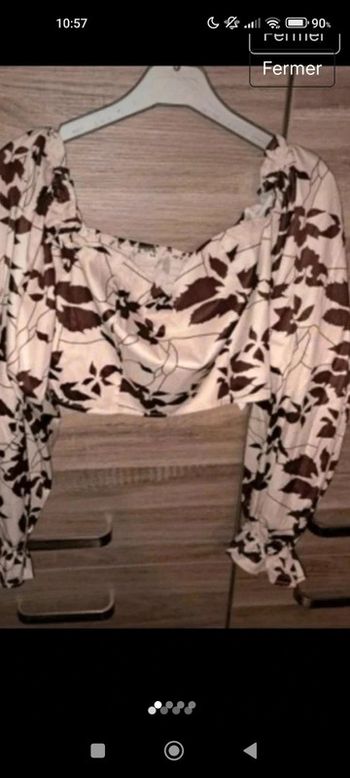 Croc top fleuri