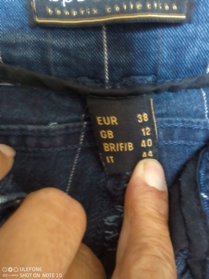 Pantalon rayé taille 38 - photo numéro 2