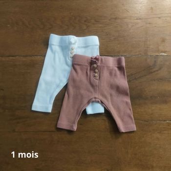 Lot leggings fille 1 mois