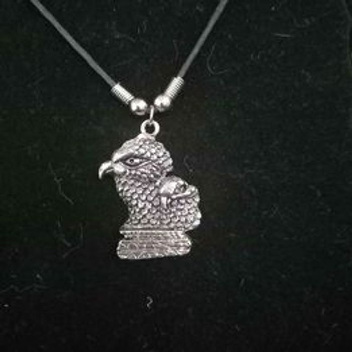 Collier avec pendentif 2 têtes d'aigles - photo numéro 2