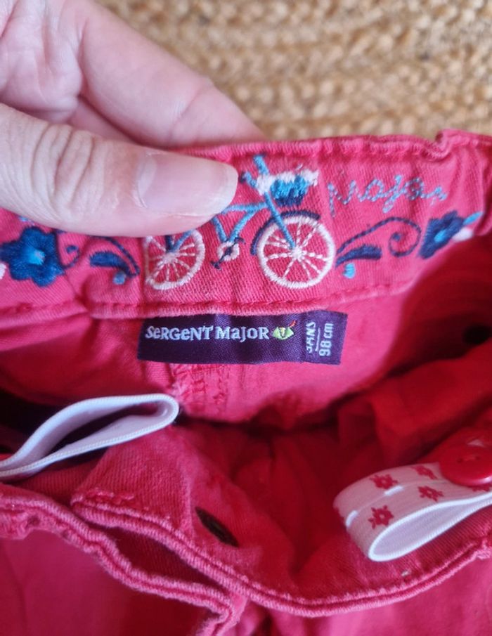 Jolie ensemble chemise en jean et jean rose fille sergent major 3 ans - photo numéro 10