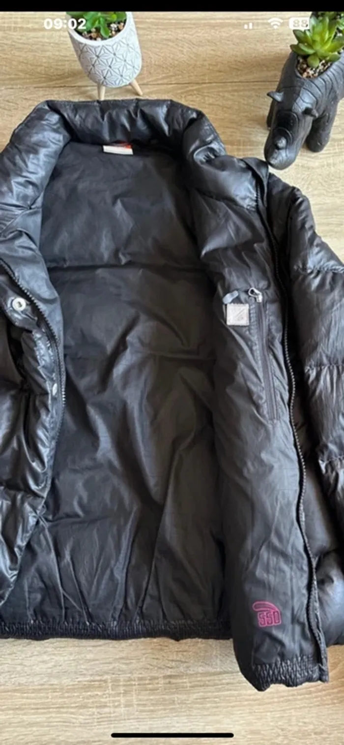 Veste doudoune Nike 550 logo brodé rose taille S - photo numéro 5