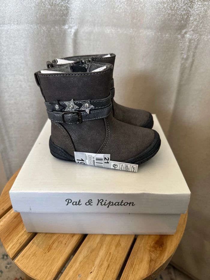 Bottines fille Pat & Ripaton neuves avec étiquette - Pointure 21 - photo numéro 7
