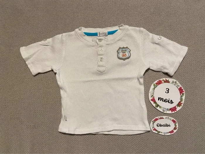 T-shirt 3 mois marque Obaibi