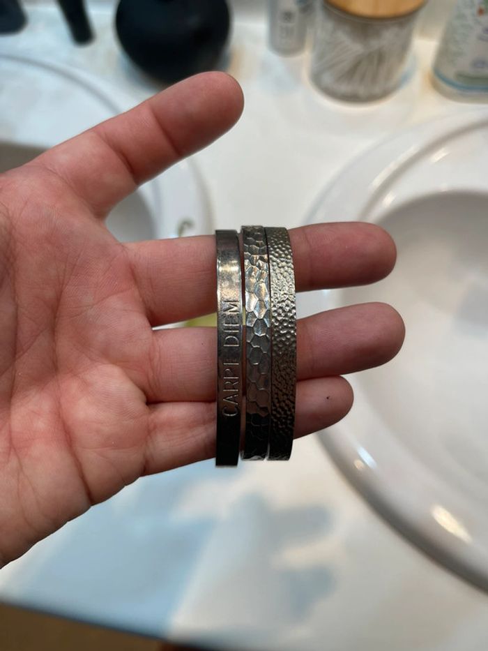 Lot de 3 bracelets jonc - photo numéro 6