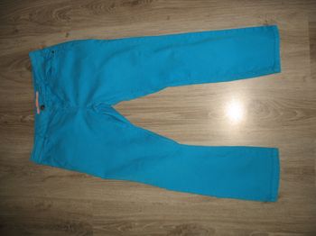 PANTACOURT SLIM BLEU TURQUOISE "CACHE CACHE" - TAILLE 40 - n°04