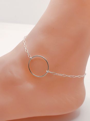 Chaîne de cheville en argent 925 neuf