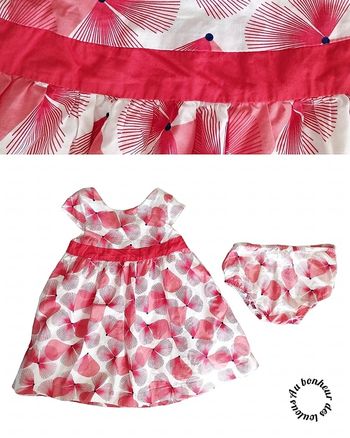 23 mois 2 ans robe été obaibi et bloomer 86 cm